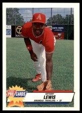 1992 Fleer ProCards Anthony Lewis Arkansas Travelers #2823