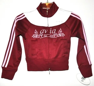 Avia Cheerleading Rio Red Full Zip Waist Length Youth Girls Jacket Sz Small NWT - Picture 1 of 3