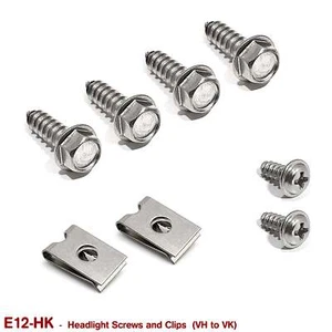 BRAND NEW VH VK HEADLIGHT SCREWS and CLIPS, GM GMH HOLDEN - Imagen 1 de 1