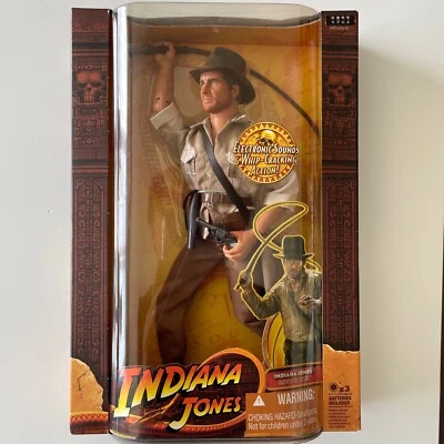 INDIANA JONES RAIDERS OF THE LOST ARK WHIP-CRACKING ACTION con scatola sigill... - Immagine 1 di 4