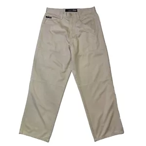 Pantaloni da falegname vintage Y2K Southpole larghi 32x30 doppio ginocchio gamba kaki hip hop - Foto 1 di 6