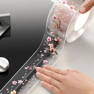 4.2cm*300cm Floral Waterproof Tape Tile Joint Self-adhesive Sticker Mildew Proof - Picture 1 of 5