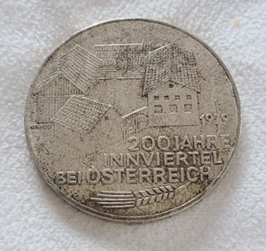 1979 Austria 100 schilling silver coin- Innviertel bei Osterreich commemorative - Picture 1 of 4