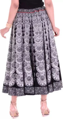 Elephant Ethnic Art 100% Cotton Rapron Skirt Long Wrap Around Women Skirt Indian - Image 1 of 4