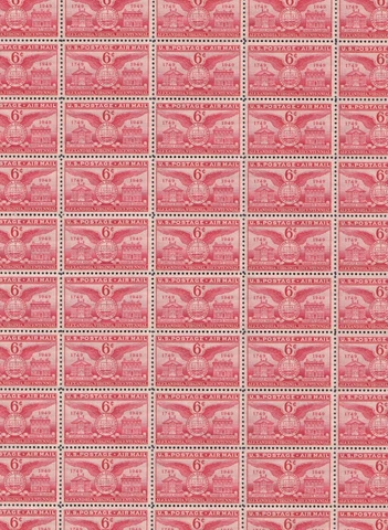 Alexandria Virginia Airmail Mint Sheet of 50 Stamps, Scott #C40, MNH Free Ship! Cover
