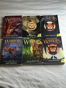 Cats Erin Hunter Lot Of 25 Books Soft Hard Cover mixed Lot 2 Hardcovers - Picture 1 of 9