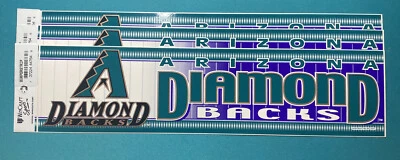 Arizona DIAMONDBACKS VINYL Bumper Sticker MLB  Wincraft LICENSED MADE IN U.S.A. - Image 1 of 4