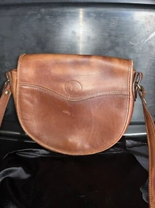 Vintage Harness USA Small Leather Crossbody Purse Bag - Picture 1 of 6