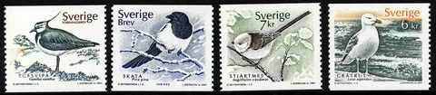 Sweden 2001 Birds.  Engraver Lars Sjööblom.  MNH Cover