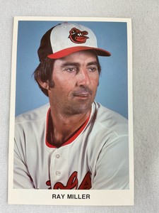 1979 Ray MIller, Baltimore Orioles Team Issue Color Photo Card