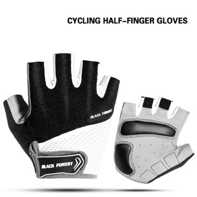 Guantes de bicicleta de ciclismo medio dedo transpirables a prueba de golpes MTB guantes de bicicleta de carretera Foto 1 de 4