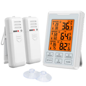 Neu_Refrigerator Thermometer Digital Kitchen Wireless Fridge Freezer Temperature
