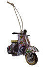 Flower Vespa Scooter Christmas Tree Decoration - Hippy Scooter Gift MS12-D