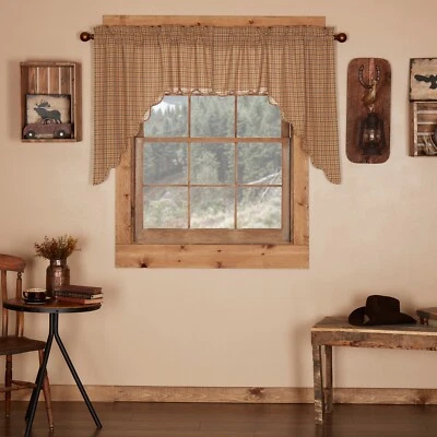 Conjunto de botín festoneado Millsboro COUNTRY COTTAGE ALGODÓN VHC Borgoña Caqui Azul Marino Foto 1 de 4