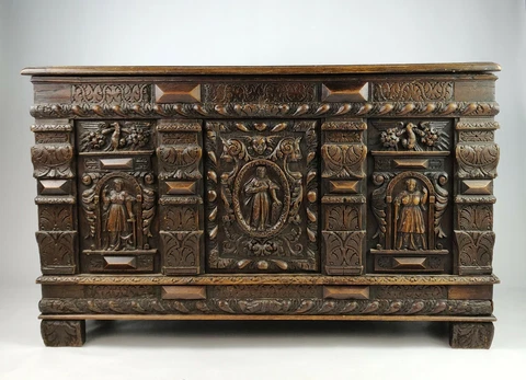 A 16th Century And Later Coffer Cover