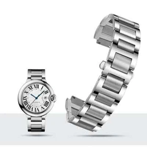 Correa de reloj de acero inoxidable para Cartier Ballon Bleu 2012 1811 14*8 mm correa de extremo - Imagen 1 de 30