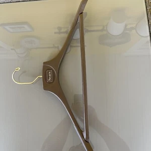 Vintage Sears Plastic Hanger Brown 20” Wide Suit Hanger - Picture 1 of 6