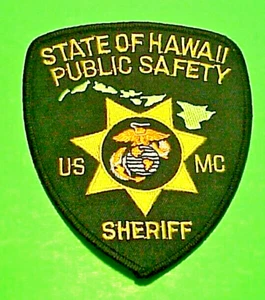 HAWAII PUBLIC SAFETY SHERIFF USMC MARINE CORPS 4 1/2" SHOULDER POLICE PATCH - Picture 1 of 1
