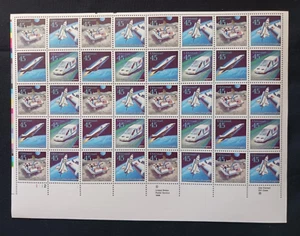 Scott #C122/25, 45 cent Futuristic Mail Delivery, Air Mail Sheet of 40 - Picture 1 of 2