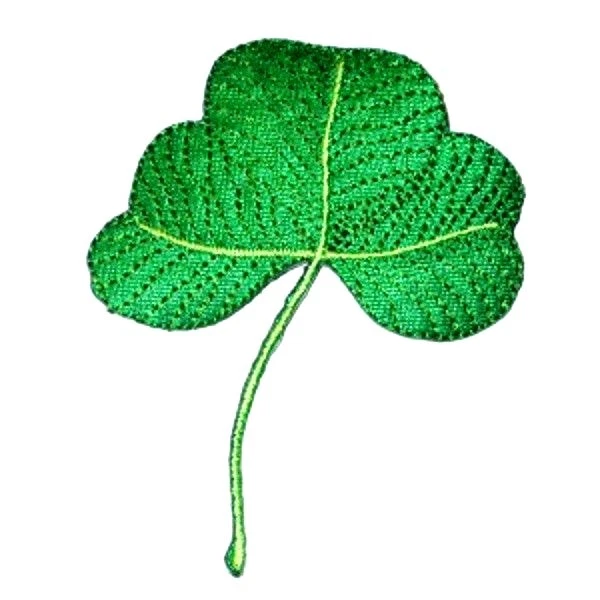 IRON ON PATCH APPLIQUE - SHAMROCK  large - Image 1 of 1