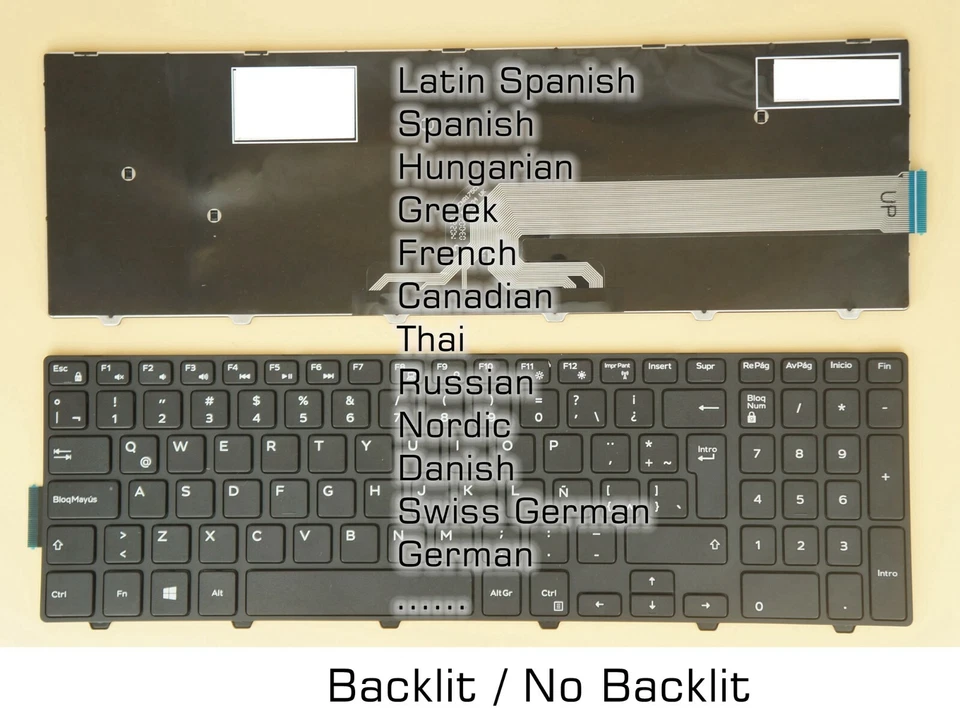 Keyboard for Dell Latitude 3550 3560 3570 3580 3588 Vostro 3549 3558 3559 071M2C - Image 1 of 1