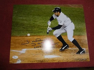JOHNNY DAMON NEW YORK YANKEES SIGNED 11X14 PHOTO W/JSA COA AND INSC - Picture 1 of 3