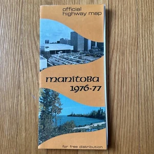 Manitoba Official Highway Map 1976-77 BRAND NEW UNUSED - Picture 1 of 11