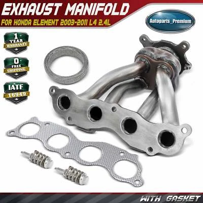 Exhaust Manifold w/ Gasket Kit for Honda Element 2003-2011 L4 2.4L 18100PZDA00 - Image 1 of 4