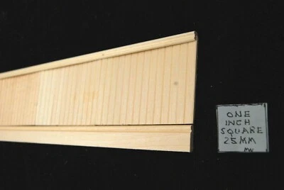 WAINSCOT KIT 1 w/ Panels Chair Rail & Baseboard - dollhouse 1/12 scale  21" LONG - Image 1 of 2