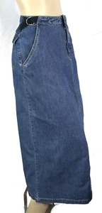 Vintage 80er 90er y2k Cherokee Midi Maxi Jeans Denim Rock lang Kick Cinch Seite 4 - Bild 1 von 6