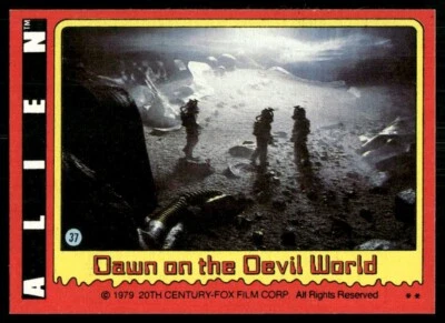 Tarjeta de película Alien 1979 Topps #37 (nuevo) Foto 1 de 2