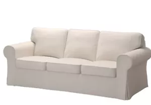 New Ikea EKTORP 3 Seat sofa COVER ONLY lofallet beige(complete) Discontinued - Picture 1 of 2