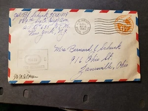 APO 635 BURTONWOOD, ENGLAND 1944 Censored WWII Army Cover 889th SIGNAL w/ letter - Picture 1 of 3