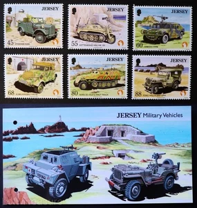 Jersey Stamps; "Military Vehicles" Presentation Pack MNH 6 Value Mint Set 2013 - Picture 1 of 6