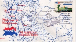 AMERICAN FREEDOM TRAIN, STOCKTON, CA  1975 FDC19977 - Picture 1 of 1