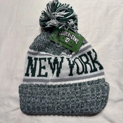 New York Jets Gorro Gorra para Nieve New Era Talla Única Para Todos Hombres/Mujeres Pom Tejido Sombrero Foto 1 de 2