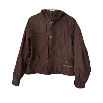 Mujer Burton Snow Ski Snowboard Chaqueta, Con Capucha, Marrón Naranja, Talla M Foto 1 de 4