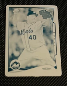 2014 Topps Mini Druckplatte Cyan Bartolo Colon 1/1 New York Mets - Bild 1 von 2