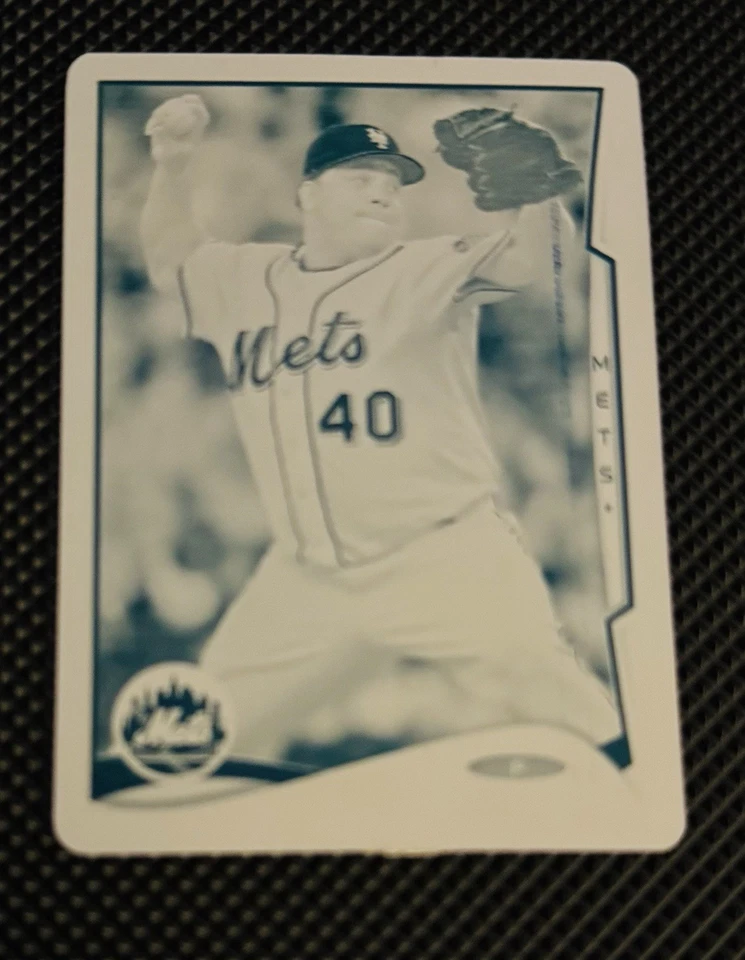 Mini placa de impresión Topps 2014 cian Bartolo Colón 1/1 New York Mets Foto 1 de 2