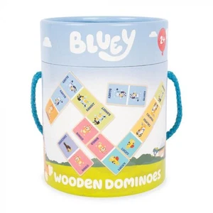 Wooden Dominoes (Bluey) - 14cm - Picture 1 of 1
