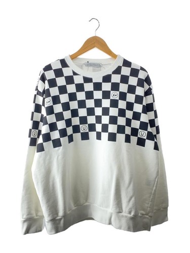 Felpa UNDERCOVER 4 cotone WHT UC2C9812 2 sottobarre bianca con etichetta attaccata