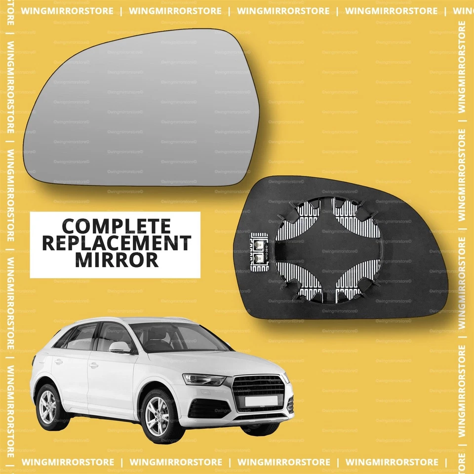 LHS Left side for Audi Q3 2011-2018 heated wing door mirror glass - Image 1 of 1
