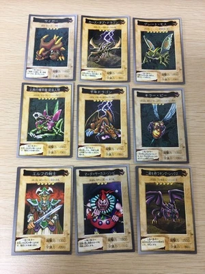 Yu-Gi-Oh! 1998 Japanese Bandai  Yugioh cards 9 set # 27 83 20 17 15 82 81 12 33 - Image 1 of 4