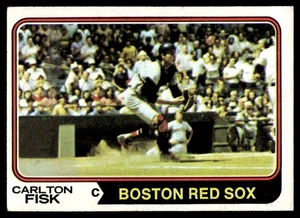 1974 Topps #105 Carlton Fisk Boston Red Sox HOF NO RESERVE! EX-EXMINT+ - Picture 1 of 2
