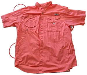 Columbia Hemd Herren 2XL PFG Vented Kurzarm Koralle Pink - Bild 1 von 7