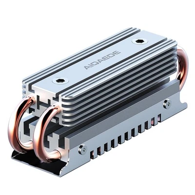 Disipador de calor M.2 adecuado para SSD 2280 con enfriador de doble tubo de cobre Foto 1 de 4