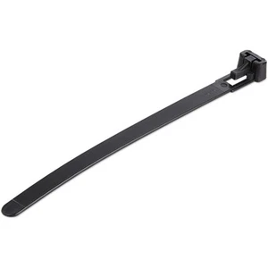 Zarządzanie kablami StarTech.com czarne 5" (12cm) wielokrotnego użytku 100 - Zdjęcie 1 z 7