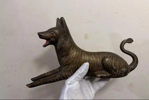 UNUSUAL ANTIQUE/VINTAGE LARGE CHINESE METAL FIGURE - Picture 1 of 11