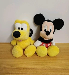Disney Mickey Mouse & Pluto Posh Paws Plush Soft Toys - Picture 1 of 6