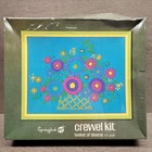 VTG 1971 Springbok “Basket of Blooms” Flower Crewel Kit Sealed Mid Century Style